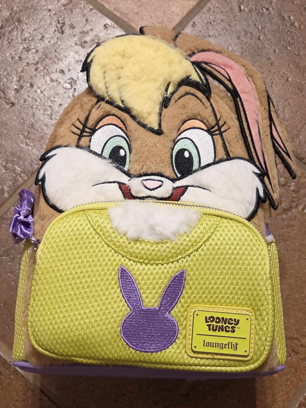 Loungefly Looney Tunes Lola Bunny Plush Cosplay Mini Backpack